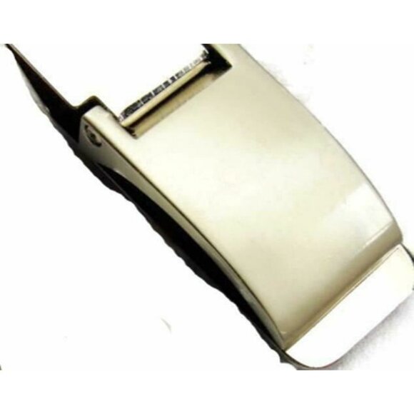 Money Clip Classic Hinged Silver & Grey Wallet Cash ID Credit Card Holder - Picture 3 of 6